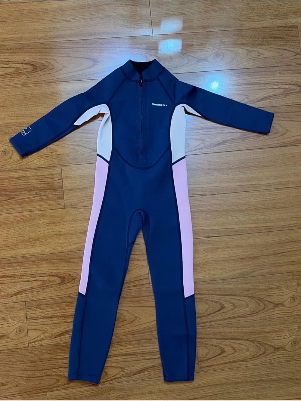 Seaskin Kids Wetsuit for Boys Girls Toddler 2mm Front Zip Full Size 4